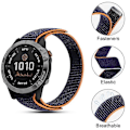 Miniatyrbilde 2 av 5: 26mm Nylon Klokkereim Kompatibel For Garmin Fenix 6X, Justerbar Erstatningsreim for Smartklokke OceanBlue
