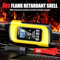 Miniatyrbillede 1 af 5: 12V 8A Puls Reparationsoplader til Gel Bil Motorcykel Lastbil Blysyrebatteri Oplader Digital LCD Disp