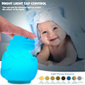 Miniatyrbillede 2 af 5: (1 pakke) Børne Natlampe LED Dinosaur Natlampe Silikone Dinosaur Lampe Elektrisk Stik med 16 Farver Genopladelig Fjernbetjeningslampe til Fødselsdagsgave, Hal