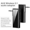 Miniatyrbillede 5 af 5: Bil Bluetooth Transmitter Receiver Bluetooth 5.1 AUX Adapter Bærbar Trådløs Lydadapter til Bil Hovedtelefoner Højttaler
