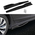 Miniatyrbillede 1 af 5: 74,5 cm Universal Sideskørter Bagklap Spoiler Splitter Vinger Forbøjninger til Biler