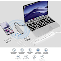 Miniatyrbilde 4 av 5: Usb C Hub Multiport Adapter - 6 I 1 Usb C Til Multiport Adapter