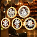 Miniatyrbilde 2 av 4: Juledekorasjonslys med LED, Julelys til rom, Vindushagedekorasjon Modelllys 22cm (elg)