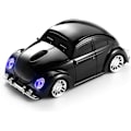 Miniatyrbilde 1 av 5: [Oppdatert] Klassisk bilformet mus med LED-frontlykter, 1600 DPI, 2,4 GHz trådløs datamus, komfortabel for alle bruksområder, svart