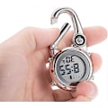 Miniatyrbillede 2 af 5: Kompas Karabinhage Dame Herreur Multifunktionel Urskive Bærbar Ur Quartz Lommeure 1/2 Stk
