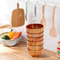 Miniatyrbilde 3 av 5: 6 stk. Treskåler Serveringsservise for Ris, Suppe, Dip, Kaffe, Te, Dekorasjon Tresalatskål K