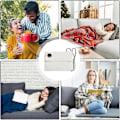 Pikkukuva 5 / 5: Ladattavat käsienlämmittimet käsienlämmitinpussi hihnalla, kaksipuolinen lämmitys, nopea lämmitys, USB