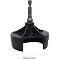 Miniatyrbild 2 av 4: Snabbstickning Strömadapter Stickmaskin Vevhandtag Adapter Med Hex Stålbit Stickbräda