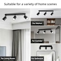 Miniatyrbilde 5 av 5: LED Anti-Glare Spotlight Lysekrone Taklampe Soverom Korridor Skinnespotlight for Hjem og Dekorasjon