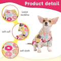 Pikkukuva 5 / 5: Chihuahua Pyjamat, Koiran Pyjamat Pienille Koirille Tytöille Pojille, Pehmeät Lemmikkieläinten Onesiet, Pienet Koiran Vaatteet Asu shape2 M