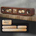 Miniatyrbillede 5 af 5: Træ Bluetooth Højttalere Bærbar Soundbar HiFi Stereo Kort Hjemmecomputer Desktop Trådløs Lyd FM Radio Subwoofer