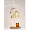Miniatyrbillede 1 af 5: Elektrisk Lysvarmer Lampe Blomster Lysvarmer Lampe Knap med Justerbar 3 Gear Aromaterapi Bordlampe