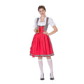 Pikkukuva 4 / 5: Naisten Oktoberfest-asu Saksalainen Dirndl-mekko Baijerilainen karnevaaliasu, 100% uusi Red S