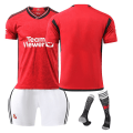 Miniatyrbillede 1 af 4: 24 Manchester United Red Devils hjemme fodbolddragt sæt nr. 10 Rashford 21 Anthony 25 Sancho B gebyr trøje no number XL