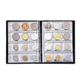 Miniatyrbillede 4 af 4: 1 stk. sort 10 sider 120 lommer møntsamlingsbog mindesmønt penny opbevaringsbog hal