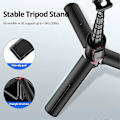 Pikkukuva 3 / 5: Punainen Selfie-keppi, Selfie-tikku Tripod Monopod Bluetooth Teleskooppinen 3 in 1 Laajennettava 270° Kierto TikTokille iPhone ja Android, Videokuvaus, Blogi