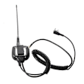 Miniatyrbillede 4 af 5: Til 2-Pin Radio Håndholdt Højttaler Dobbelt PTT Mikrofon med Dobbelt Bånd SMA-Hun Antenne til