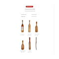 Miniatyrbilde 5 av 5: Håndlaget Premium Spurtle Sett i Tre, Varmebestandig Non-Stick Skotsk Spurtle Sett