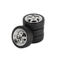Miniatyrbillede 1 af 5: 4 stk. 33mm RC Drift Dæk Hjul Hård Dæk til LDRC AE86 A86 A86P LD1801 1/18 RC Bil Opgraderingsdele Tilbehør