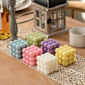 Miniatyrbild 4 av 4: Bubbel Ljus - Kub Sojavaxljus, Heminredningsljus, Doftljus Set 2 Delar, Hemanvändning Och Presenter-h
