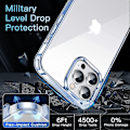 Miniatyrbild 3 av 5: Speciellt Designat För iPhone 13 Pro Skal, [Ingen Gulning] [Militärklassat Fallskydd] Stöttåligt Skyddsskal Ultratunt Skal 6.1 Tum 2022, Transparent