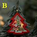 Miniatyrbild 1 av 5: Upplyst Jul Snögloblykta Batteridriven LED Nattlampa med Krok Julgransprydnader Presentidéer Auburn
