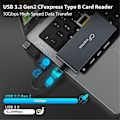 Pikkukuva 2 / 5: 6-in-1 CFexpress Type B -kortinlukija CFexpress Type B/SD/TF//XD/MS -korteille, USB 3.2 Gen 2 10 Gbps CFexpress