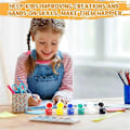 Pikkukuva 5 / 5: 10 Pakkauksen Akryylimaalisetti, lapsille ja aikuisille taide- ja askartelumaalaukseen, kotiin, luokkahuoneeseen, syntymäpäiville, tee-se-itse-projekteihin palettien ja siveltimien kanssa