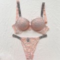 Miniatyrbillede 1 af 4: Sexet lingeri komfort damesæt push up bh 39;s Secret lingerisæt kvinde 2 dele RED 85A
