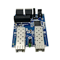 Pikkukuva 1 / 5: Gigabit Ethernet -kuitukytkin 2RJ45 UTP 2SFP -kuitu Gigabit -optinen medianmuunnin 2SC 2RJ45 E
