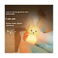 Miniatyrbild 5 av 5: LED Nattlampa Kanin Djur Tecknad Silikonlampa Dimbar USB Uppladdningsbar Barns Sovlampa L