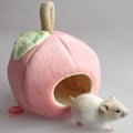 Miniatyrbilde 4 av 5: Rosa Kjæledyrrede Vinter Hengende Frukthus Hengekøye Varm Seng Rede Tilbehør For Hamstere Marsvin Piggsvin Og Små Dyr.
