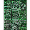 Miniatyrbild 3 av 5: Självlysande julnageldekaler Nagelkonst 9 ark Självhäftande nageldekaler Nageldekaler Nagelkonstdesign Manikyr