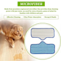 Miniatyrbilde 4 av 5: Gjenbrukbar Mikrofiber Dampmopp Pad Passer for Neat Steam Cleaner Dampmopp Rengjøringsputer