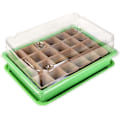 Miniatyrbild 1 av 5: Drivhus Odling Set Odlingskruka 27 x 19 x 11 cm för 24 Odling Krukor Mini Drivhus Odling Set