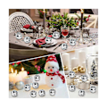 Miniatyrbillede 3 af 5: 30 stk. Diskokugle Sølv Hængende Spejl Diskokugler Ornamenter med Reb Julebryllupsfest Mus