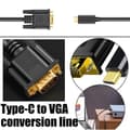 Miniatyrbillede 3 af 5: USB C TYPEC til VGA Kabel 1080P Type C til VGA Konverter Adapter Kabel til Laptop