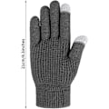 Miniatyrbilde 2 av 5: Vinter Touchscreen Hansker Varmt Fleecefôr Stretchy Strikk Tekstehansker 2 stk