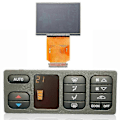 Miniatyrbild 1 av 5: Luftkonditioneringsskärm för SAAB 93 9-3 1999-2003 LCD-display Klimatkontrollpanel 50-47-600 50-46-214 53-36-433 LCD-display