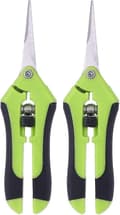 2-pack Professionella manuella trädgårdssaxar i rostfritt stål (Grön)