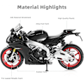 Pikkukuva 2 / 5: Aprilia RSV4 RR1000 Metallinen painevalettu moottoripyörämalli lelu (musta)