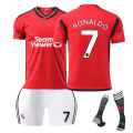 Miniatyrbillede 1 af 4: 24 Manchester United Red Devils hjemme fodbolddragt sæt nr. 10 Rashford 21 Anthony 25 Sancho B gebyr trøje NO.7 RONALDO XS