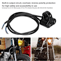 Miniatyrbilde 4 av 5: Motorsykkel Lysbryter Styremontering På/Av-knapp 2 i 1 Universal for 12V ATV UTV