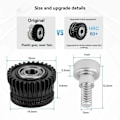 Miniatyrbild 2 av 5: Drivhjul i helmetall för filament till K1/K1C/K1 Max/Ender3 V3 Extruder Växel Uppgradering Härdat Stål