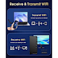 Pikkukuva 2 / 5: Langaton USB 3.0 WiFi-sovitin pöytätietokoneelle, AC 1300Mbps USB WiFi Dual-Band verkkosovitin Win-käyttöjärjestelmälle