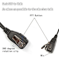 Miniatyrbilde 5 av 5: 10 stk. G-formet ørepropp headset PTT med mikrofon 2-veis radio CP040 CP200 e øretelefon