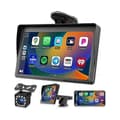Portabel Dash Mount Carplay Display 7-tums Touchskärm, GPS-Navigation, Bluetooth Bilstereo Radio Boris