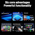 Pikkukuva 4 / 5: Auton USB Ai Box 2-in-1 Langaton Carplay Android Auto -sovitin Auton Älykäs Ai Box Auton Langallinen CarPlay Wi-Fi:iin