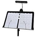 Miniatyrbilde 4 av 4: 9 LED Leselampe Leselys Skrivebordslampe med Klemme for Piano Notestativ Svart