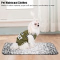 Miniatyrbillede 2 af 5: Blødt bomulds kæledyrstøj søde hunde hvalpe sommer vest moderigtigt tøj (Army Green M)